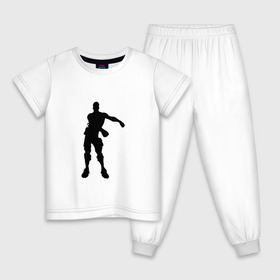Детская пижама хлопок с принтом FLOSS LIKE A BOSS в Санкт-Петербурге, 100% хлопок |  брюки и футболка прямого кроя, без карманов, на брюках мягкая резинка на поясе и по низу штанин
 | fortnite | game | игра | фортнайт