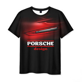 Мужская футболка 3D с принтом Porsche design в Санкт-Петербурге, 100% полиэфир | прямой крой, круглый вырез горловины, длина до линии бедер | auto | porsche | porsche ag | авто | автомобиль | дизайн | машина | порше | суперкар | тачка