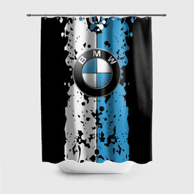 Штора 3D для ванной с принтом BMW sign в Санкт-Петербурге, 100% полиэстер | плотность материала — 100 г/м2. Стандартный размер — 146 см х 180 см. По верхнему краю — пластиковые люверсы для креплений. В комплекте 10 пластиковых колец | auto | bmw | logo | автомобиль | бмв | логотип | машина | эмблема