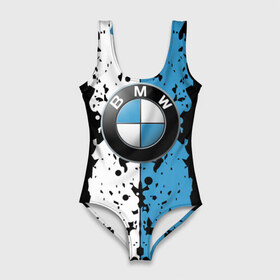 Купальник-боди 3D с принтом BMW sign в Санкт-Петербурге, 82% полиэстер, 18% эластан | Круглая горловина, круглый вырез на спине | auto | bmw | logo | автомобиль | бмв | логотип | машина | эмблема