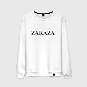 Мужской свитшот хлопок с принтом Zaraza в Санкт-Петербурге, 100% хлопок |  | antibrand | brand | logo | zara | бренд | зара | зараза | лого