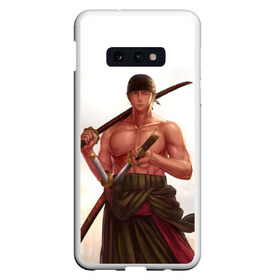 Чехол для Samsung S10E с принтом One Piece - Zoro в Санкт-Петербурге, Силикон | Область печати: задняя сторона чехла, без боковых панелей | большой | ван | воин | катана | куш | меч | пираты | пис | самурай