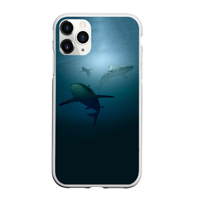 Чехол для iPhone 11 Pro Max матовый с принтом Акулы в Санкт-Петербурге, Силикон |  | море | океан | подводный мир | рыба | хищник