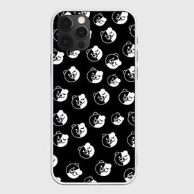 Чехол для iPhone 12 Pro Max с принтом MONOKUMA в Санкт-Петербурге, Силикон |  | Тематика изображения на принте: anime | bear | black  white | danganronpa | korokuma | monodam | monokuma | monomi | monotaro | pink | rabbit | school | shirokuma | аниме | главарь | мoноми | монокума | черно белый | школа