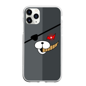 Чехол для iPhone 11 Pro матовый с принтом KUROKUMA в Санкт-Петербурге, Силикон |  | anime | bear | black  white | danganronpa | kurokuma | monodam | monokuma | monomi | monotaro | pink | rabbit | school | shirokuma | аниме | главарь | мoноми | монокума | черно белый | школа