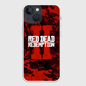 Чехол для iPhone 13 mini с принтом RED DEAD REDEMPTION 2 в Санкт-Петербурге,  |  | gamer | gun | logo | play | player | rdr2 | red dead redemption 2 | rockstar | western | вестерн | ковбои | компьютерные игры 2019 | криминал | лого | рокстар
