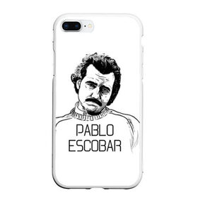 Чехол для iPhone 7Plus/8 Plus матовый с принтом Pablo Escobar в Санкт-Петербурге, Силикон | Область печати: задняя сторона чехла, без боковых панелей | escobar | loving pablo | эскобар