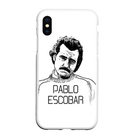 Чехол для iPhone XS Max матовый с принтом Pablo Escobar в Санкт-Петербурге, Силикон | Область печати: задняя сторона чехла, без боковых панелей | escobar | loving pablo | эскобар