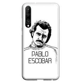 Чехол для Honor P30 с принтом Pablo Escobar в Санкт-Петербурге, Силикон | Область печати: задняя сторона чехла, без боковых панелей | escobar | loving pablo | эскобар