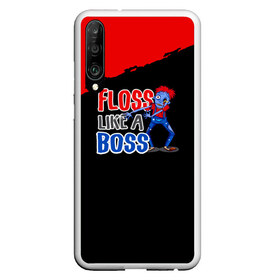 Чехол для Honor P30 с принтом Floss like a boss в Санкт-Петербурге, Силикон | Область печати: задняя сторона чехла, без боковых панелей | dance | floss | flossing | like a boss | бос | движение | деб | дэб | кулаки | любит | размахивает | руками | руки | танец | танцевальное | флос | флосинг | флосс | флоссинг