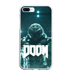 Чехол для iPhone 7Plus/8 Plus матовый с принтом DOOM в Санкт-Петербурге, Силикон | Область печати: задняя сторона чехла, без боковых панелей | demon | devil | doom | doom vfr | evil | game | mars | red | демон | дум | игры | космос | красная планета | марс | пришельцы