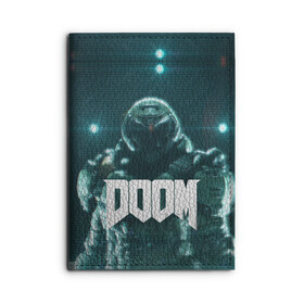 Обложка для автодокументов с принтом DOOM в Санкт-Петербурге, натуральная кожа |  размер 19,9*13 см; внутри 4 больших “конверта” для документов и один маленький отдел — туда идеально встанут права | Тематика изображения на принте: demon | devil | doom | doom vfr | evil | game | mars | red | демон | дум | игры | космос | красная планета | марс | пришельцы