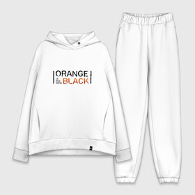 Женский костюм хлопок Oversize с принтом Orange Is the New Black в Санкт-Петербурге,  |  | Тематика изображения на принте: orange is the new black | оранжевый  хит сезона