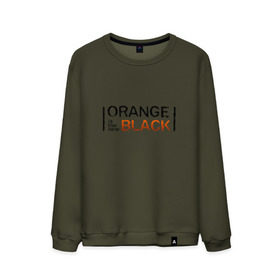 Мужской свитшот хлопок с принтом Orange Is the New Black в Санкт-Петербурге, 100% хлопок |  | orange is the new black | оранжевый  хит сезона