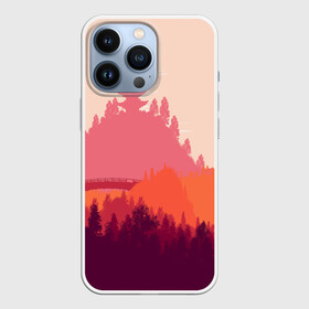 Чехол для iPhone 13 Pro с принтом Firewatch в Санкт-Петербурге,  |  | campo santo | firewatch | арт | вечер | вид | горы | закат | игра | лес | озеро | олень | пейзаж | пожарный дозор | солнце | холмы