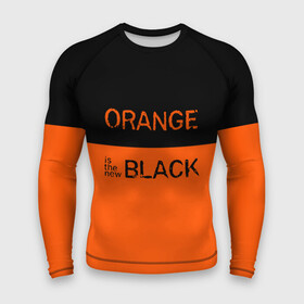 Мужской рашгард 3D с принтом Orange Is the New Black в Санкт-Петербурге,  |  | orange is the new black | оранжевый  хит сезона