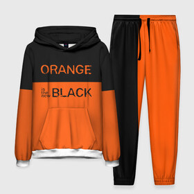 Мужской костюм 3D (с толстовкой) с принтом Orange Is the New Black в Санкт-Петербурге,  |  | orange is the new black | оранжевый  хит сезона