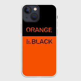 Чехол для iPhone 13 mini с принтом Orange Is the New Black в Санкт-Петербурге,  |  | Тематика изображения на принте: orange is the new black | оранжевый  хит сезона