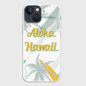 Чехол для iPhone 13 mini с принтом Aloha Hawaii в Санкт-Петербурге,  |  | Тематика изображения на принте: aloha | summer | sun | travel | гавайи | лето | путешествия