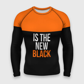Мужской рашгард 3D с принтом ORANGE IS THE NEW BLACK в Санкт-Петербурге,  |  | Тематика изображения на принте: orange is the new black
