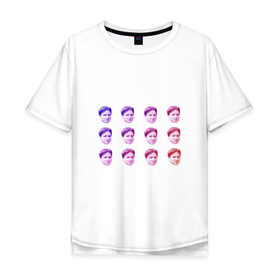 Мужская футболка хлопок Oversize с принтом Kappa Twitch в Санкт-Петербурге, 100% хлопок | свободный крой, круглый ворот, “спинка” длиннее передней части | kappa | memes | twitch.tv | каппа | красный | мемы | синий