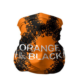 Бандана-труба 3D с принтом ORANGE IS THE NEW BLACK в Санкт-Петербурге, 100% полиэстер, ткань с особыми свойствами — Activecool | плотность 150‒180 г/м2; хорошо тянется, но сохраняет форму | orange is the new black