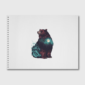 Альбом для рисования с принтом Дух природы в Санкт-Петербурге, 100% бумага
 | матовая бумага, плотность 200 мг. | bear | pooh | win dooh | winnie | винни | дикий | зверь | медведь | пух | символ