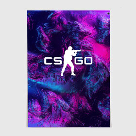 Постер с принтом CS GO HYPER BEAST LANDSCAPE в Санкт-Петербурге, 100% бумага
 | бумага, плотность 150 мг. Матовая, но за счет высокого коэффициента гладкости имеет небольшой блеск и дает на свету блики, но в отличии от глянцевой бумаги не покрыта лаком | action | astralis | awp | counter strike | cs go | cs go global offensive | cybersport | game | gamer | hyper beast | shooter | skin | team liquid | киберспорт | оружие | скины