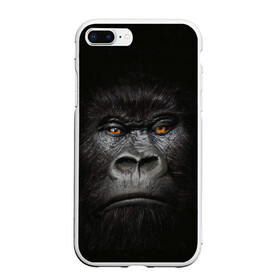 Чехол для iPhone 7Plus/8 Plus матовый с принтом Горилла 3D в Санкт-Петербурге, Силикон | Область печати: задняя сторона чехла, без боковых панелей | Тематика изображения на принте: горилла | животные | обезьянка