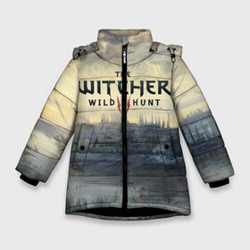 Зимняя куртка для девочек 3D с принтом The Witcher 3 Wild Hunt в Санкт-Петербурге, ткань верха — 100% полиэстер; подклад — 100% полиэстер, утеплитель — 100% полиэстер. | длина ниже бедра, удлиненная спинка, воротник стойка и отстегивающийся капюшон. Есть боковые карманы с листочкой на кнопках, утяжки по низу изделия и внутренний карман на молнии. 

Предусмотрены светоотражающий принт на спинке, радужный светоотражающий элемент на пуллере молнии и на резинке для утяжки. | wild hunt | witcher | арбалет | ведьмак 3 | геральт | дикая | магия | охота | сказка | сфера | фэнтези | цири