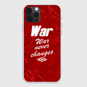 Чехол для iPhone 12 Pro Max с принтом WAR NEVER CHANGES в Санкт-Петербурге, Силикон |  | Тематика изображения на принте: 101 | 111 | 76 | atom cats | bethesda | brotherhood of steel | fallout | nuka cola | outcast | tunnel snakes | vault | war | братство стали | бункер | война | убежище | фолаут | фоллаут | ядеркола