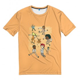 Мужская футболка 3D с принтом Orange Is the New Black. в Санкт-Петербурге, 100% полиэфир | прямой крой, круглый вырез горловины, длина до линии бедер | Тематика изображения на принте: 