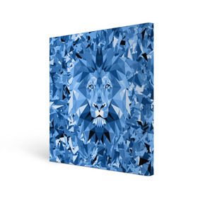 Холст квадратный с принтом Сине-бело-голубой лев в Санкт-Петербурге, 100% ПВХ |  | Тематика изображения на принте: fczp | spb | zenit | белый | геометрия | зенит | питер | санкт петербург | синий | спб | треугольники