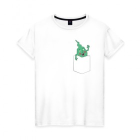 Женская футболка хлопок с принтом Green в Санкт-Петербурге, 100% хлопок | прямой крой, круглый вырез горловины, длина до линии бедер, слегка спущенное плечо | anime | mob psycho 100 | shigeo kageyama | аниме | моб психо 100
