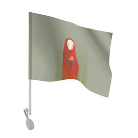 Флаг для автомобиля с принтом Унесенные призраками в Санкт-Петербурге, 100% полиэстер | Размер: 30*21 см | spirited away | аниме | безликий | унесённые призраками | хаяо миядзаки