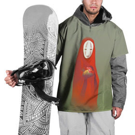 Накидка на куртку 3D с принтом Унесенные призраками в Санкт-Петербурге, 100% полиэстер |  | spirited away | аниме | безликий | унесённые призраками | хаяо миядзаки
