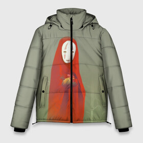 Мужская зимняя куртка 3D с принтом Унесенные призраками в Санкт-Петербурге, верх — 100% полиэстер; подкладка — 100% полиэстер; утеплитель — 100% полиэстер | длина ниже бедра, свободный силуэт Оверсайз. Есть воротник-стойка, отстегивающийся капюшон и ветрозащитная планка. 

Боковые карманы с листочкой на кнопках и внутренний карман на молнии. | spirited away | аниме | безликий | унесённые призраками | хаяо миядзаки