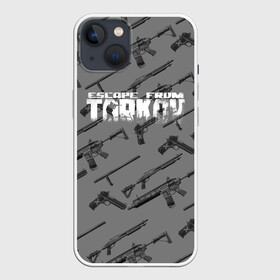 Чехол для iPhone 13 с принтом ESCAPE FROM TARKOV в Санкт-Петербурге,  |  | action | escape from tarkov | game | logo | soldier | war | weapon | война | игра | лого | оружие | солдат | шутер | экшн