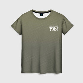 Женская футболка 3D с принтом #Нашкосмос 1961 в Санкт-Петербурге, 100% полиэфир ( синтетическое хлопкоподобное полотно) | прямой крой, круглый вырез горловины, длина до линии бедер | армия | гагарин | градиент | защитная | зеленая | космос | ссср | хаки