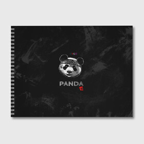 Альбом для рисования с принтом Cygo - panda E в Санкт-Петербурге, 100% бумага
 | матовая бумага, плотность 200 мг. | cygo | panda e | rap | бандана | гепард | голова | леонид вакальчук | медведь | мы бежим с тобой как будто от гепарда | надпись | панда е | реп | репер | рэп | рэпер | сайго | суго | цуго