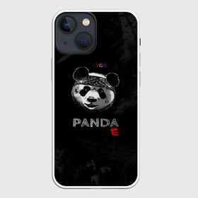 Чехол для iPhone 13 mini с принтом Cygo   panda E в Санкт-Петербурге,  |  | cygo | panda e | rap | бандана | гепард | голова | леонид вакальчук | медведь | мы бежим с тобой как будто от гепарда | надпись | панда е | реп | репер | рэп | рэпер | сайго | суго | цуго