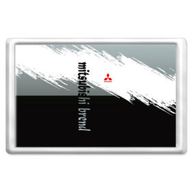 Магнит 45*70 с принтом Mitsubishi brend: Надпись в Санкт-Петербурге, Пластик | Размер: 78*52 мм; Размер печати: 70*45 | 