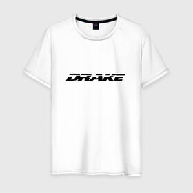 Мужская футболка хлопок с принтом Drake в Санкт-Петербурге, 100% хлопок | прямой крой, круглый вырез горловины, длина до линии бедер, слегка спущенное плечо. | Тематика изображения на принте: drake | hotlinebling | more life | ovo | sixgod | дрейк