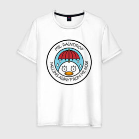 Мужская футболка хлопок с принтом Mr Raindrop в Санкт-Петербурге, 100% хлопок | прямой крой, круглый вырез горловины, длина до линии бедер, слегка спущенное плечо. | Тематика изображения на принте: anime | gin tama | gintama | аниме | гинтама