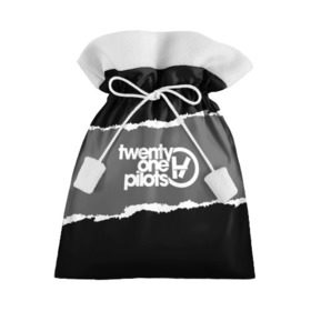 Подарочный 3D мешок с принтом TWENTY ONE PILOTS GRAY в Санкт-Петербурге, 100% полиэстер | Размер: 29*39 см | Тематика изображения на принте: city | josh dun | twenty one pilots | tyler joseph | urban | альбом | город | музыка