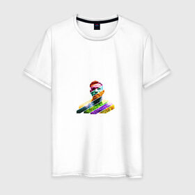 Мужская футболка хлопок с принтом Conor McGregor в Санкт-Петербурге, 100% хлопок | прямой крой, круглый вырез горловины, длина до линии бедер, слегка спущенное плечо. | 