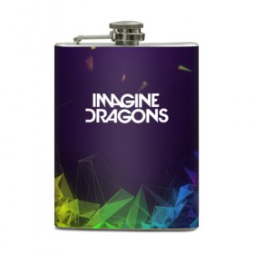 Фляга с принтом IMAGINE DRAGONS в Санкт-Петербурге, металлический корпус | емкость 0,22 л, размер 125 х 94 мм. Виниловая наклейка запечатывается полностью | alteranative rock | imagone dragons | music | rap | rock | альтернативный рок | группа | драконы | музыка | музыканты | реп | рок