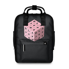 Женский рюкзак 3D с принтом BLACKPINK в Санкт-Петербурге, 100% полиэстер | лямки с регулируемой длиной, сверху ручки, чтобы рюкзак нести как сумку. Основное отделение закрывается на молнию, как и внешний карман. Внутри два дополнительных кармана, один из которых закрывается на молнию. По бокам два дополнительных кармашка, куда поместится маленькая бутылочка
 | black pink | blackpink | square two | square up | дженни ким | лалиса манобан