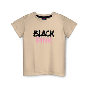 Детская футболка хлопок с принтом BLACKPINK в Санкт-Петербурге, 100% хлопок | круглый вырез горловины, полуприлегающий силуэт, длина до линии бедер | 