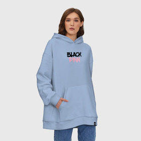 Худи SuperOversize хлопок с принтом BLACKPINK в Санкт-Петербурге, 70% хлопок, 30% полиэстер, мягкий начес внутри | карман-кенгуру, эластичная резинка на манжетах и по нижней кромке, двухслойный капюшон
 | 